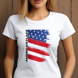 American Flags Women's Bright T-Shirt