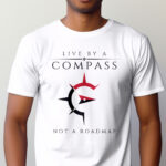 Live By A Compass Men's Red Bright T-Shirt
